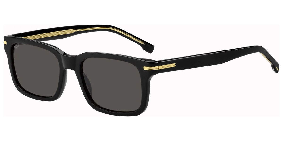 Hugo Boss BOSS 1628/S 807 IR Black/Gold-Tone Sunglasses
